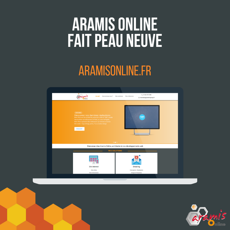 Nouveau site internet d'Aramis Online